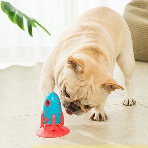 Rocket Shaped Pet Treat Dispensing Chew Toy: A Cosmic Adventure for Your Furry Friend