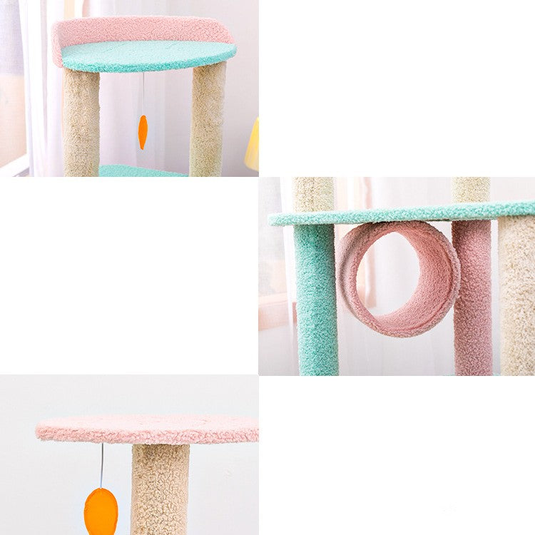 Transform Your Cat's Playtime with the Large Pet Scratching Post for Grooming and Play