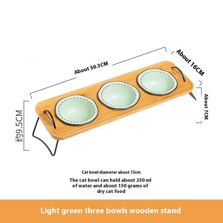 Elevate Your Pet's Dining Experience with Our Wooden Pet Feeding Rack